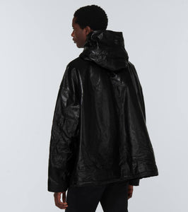 Balenciaga Leather pullover jacket