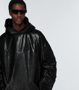 Balenciaga Leather pullover jacket