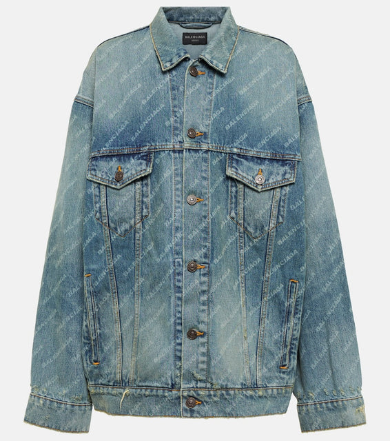 Balenciaga Logo denim jacket