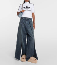 Balenciaga Logo faux shearling slides