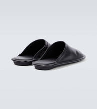 Balenciaga Logo leather slippers