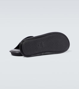 Balenciaga Logo leather slippers