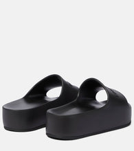 Balenciaga Logo rubber platform slides