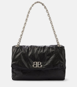 Balenciaga Monaco Medium leather shoulder bag. Shop Balenciaga Shoulder Bags for women now.