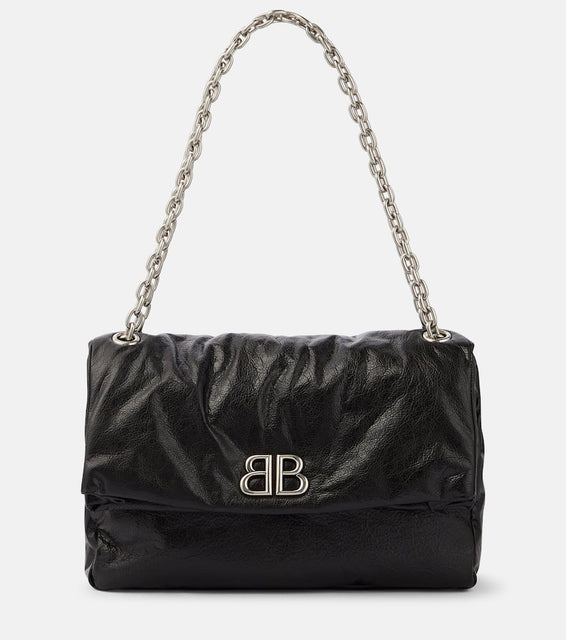 Balenciaga Monaco Medium leather shoulder bag. Shop Balenciaga Shoulder Bags for women now.