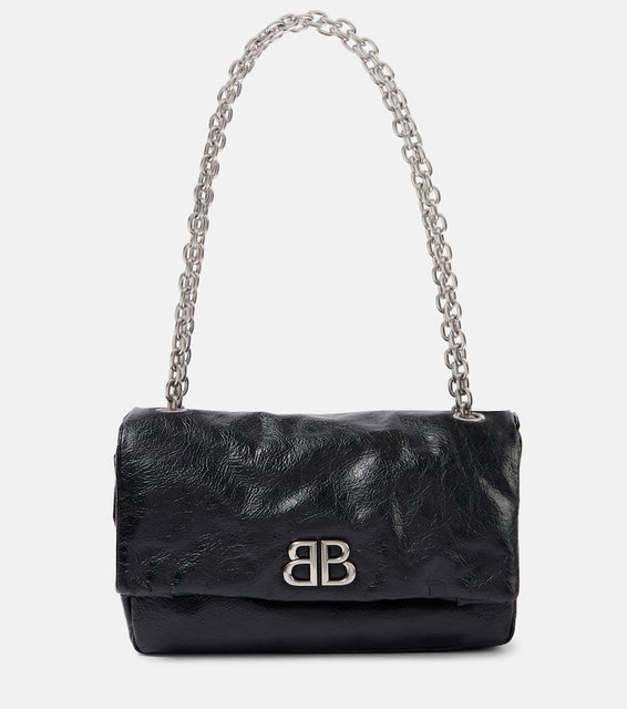 Balenciaga Monaco Medium leather shoulder bag. Shop Balenciaga Shoulder Bags for women now.