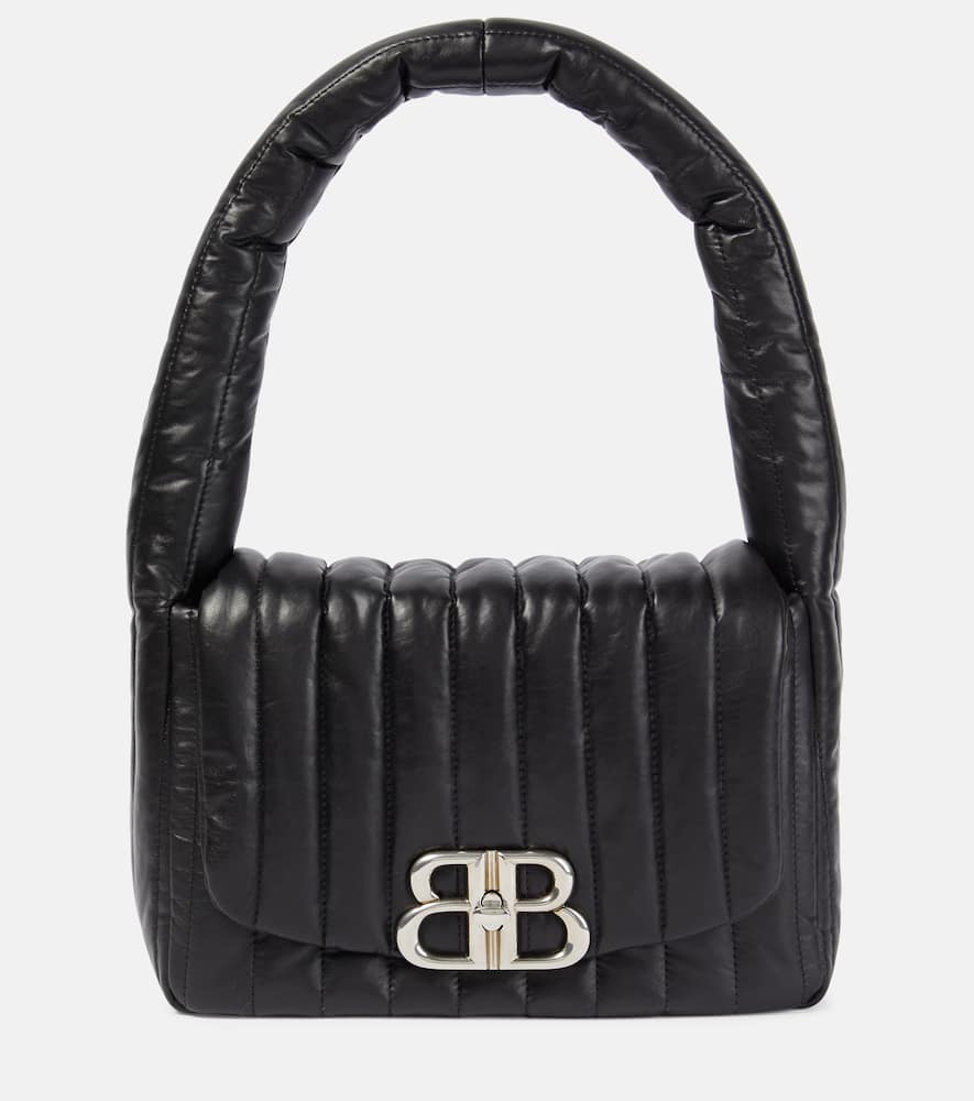 Balenciaga Monaco Small leather shoulder bag. Shop Balenciaga Shoulder Bags for women now.