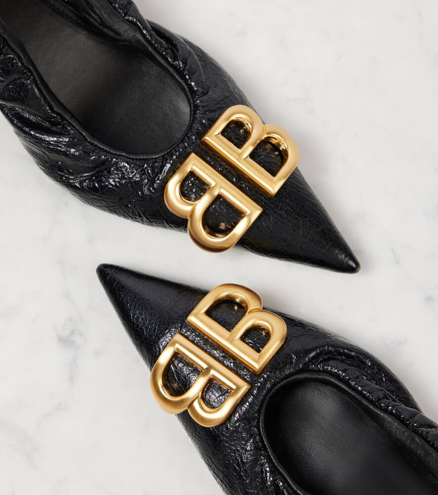 Balenciaga Monaco leather slingback pumps
