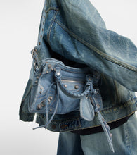 Balenciaga Neo Cagole XS denim shoulder bag