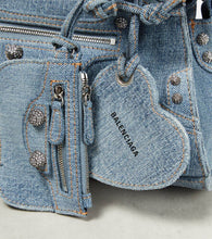 Balenciaga Neo Cagole XS denim shoulder bag