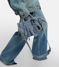 Balenciaga Neo Cagole XS denim shoulder bag