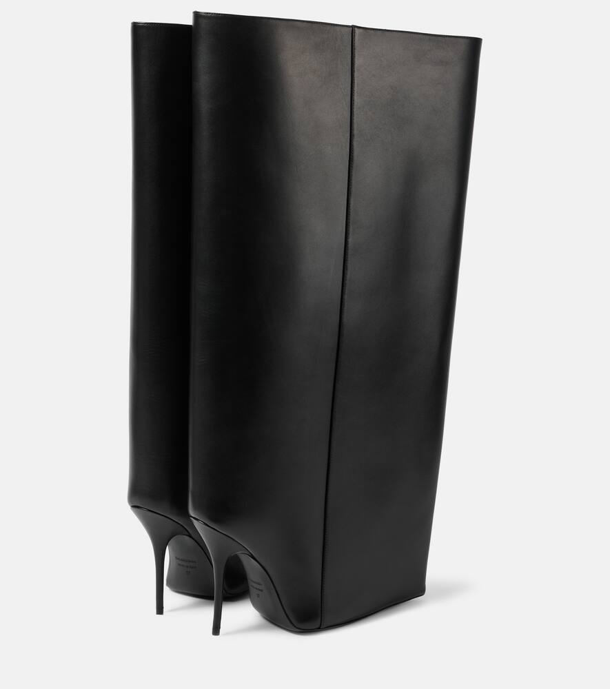Balenciaga New Wander leather knee-high boots