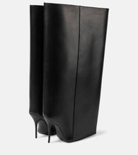 Balenciaga New Wander leather knee-high boots