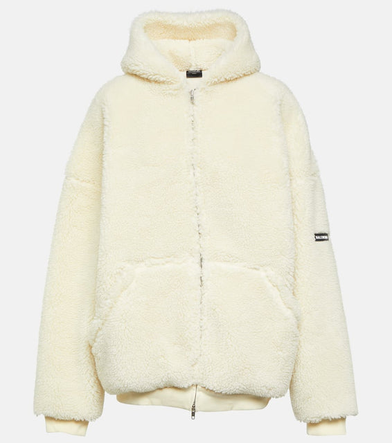 Balenciaga Outerwear faux-shearling hoodie