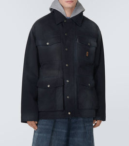 Balenciaga Oversized cotton gabardine parka