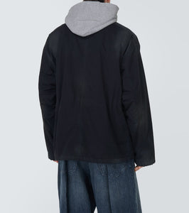 Balenciaga Oversized cotton gabardine parka