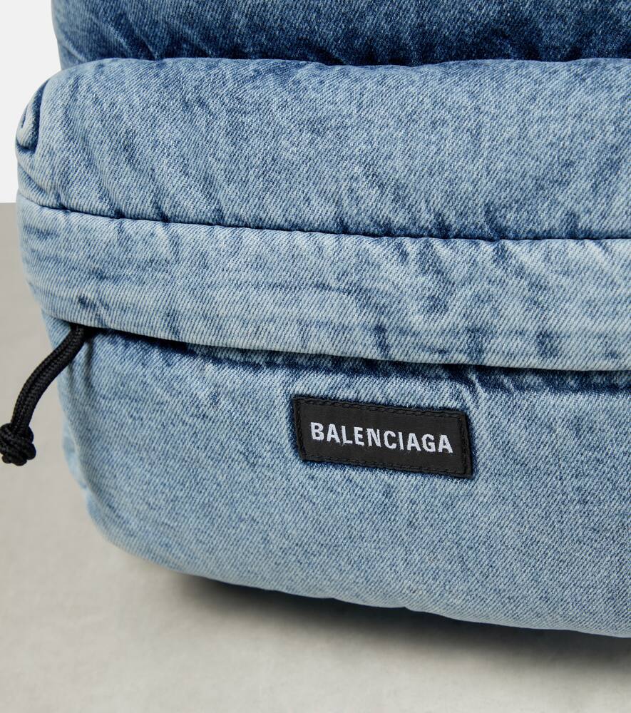 Balenciaga Padded denim backpack