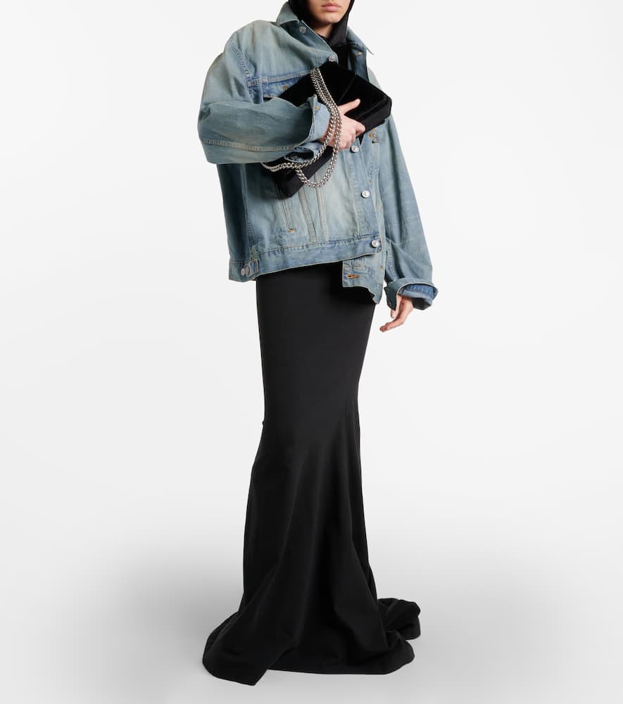Balenciaga Paris Tropical oversized denim jacket