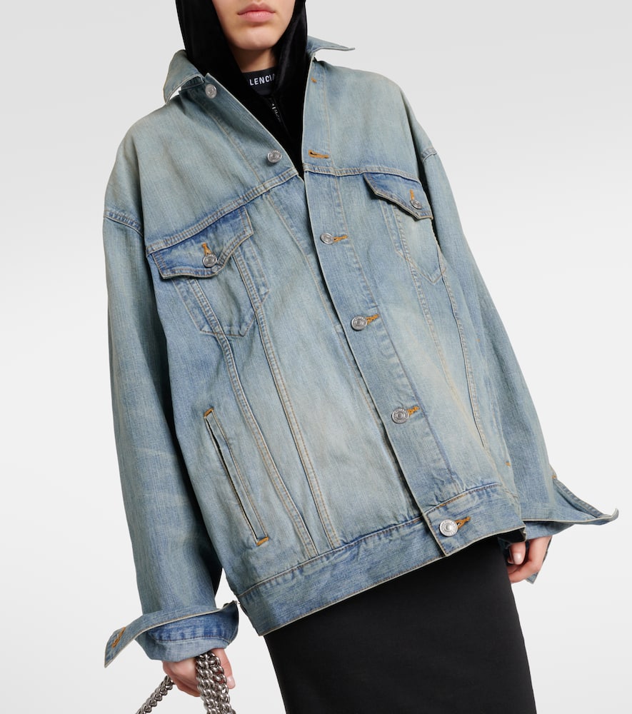 Balenciaga Paris Tropical oversized denim jacket