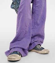 Balenciaga Paris distressed denim mules