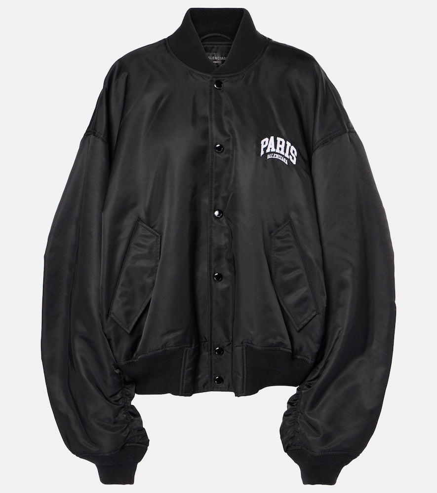 Balenciaga Paris satin varsity jacket - Balenciaga Paris 缎面棒球夹克