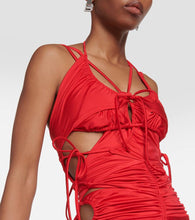 Balenciaga Patched Bikini cutout maxi dress