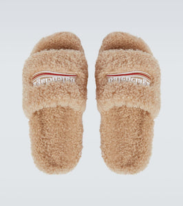 Balenciaga Political Campaign Furry slides