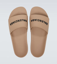 Balenciaga Pool logo rubber slides