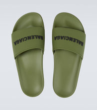 Balenciaga Pool logo rubber slides