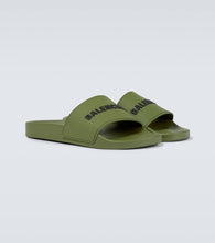 Balenciaga Pool logo rubber slides