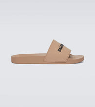 Balenciaga Pool logo rubber slides