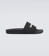 Balenciaga Pool logo rubber slides