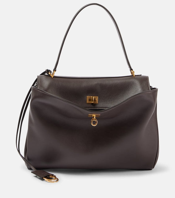 Balenciaga Rodeo Medium leather tote bag. Shop Balenciaga Shoulder Bags for women now.