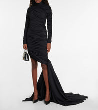Balenciaga Ruched asymmetric minidress