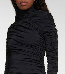 Balenciaga Ruched asymmetric minidress
