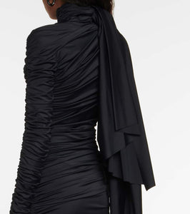 Balenciaga Ruched asymmetric minidress