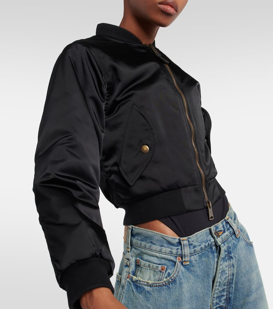 Balenciaga Shrunk cropped bomber jacket