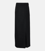Balenciaga Side-slit wool twill maxi skirt - Balenciaga 侧开衩羊毛斜纹长裙