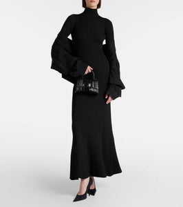 Balenciaga Silk-blend maxi dress