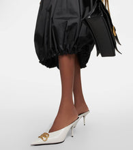 Balenciaga Square Knife BB python-effect leather mules