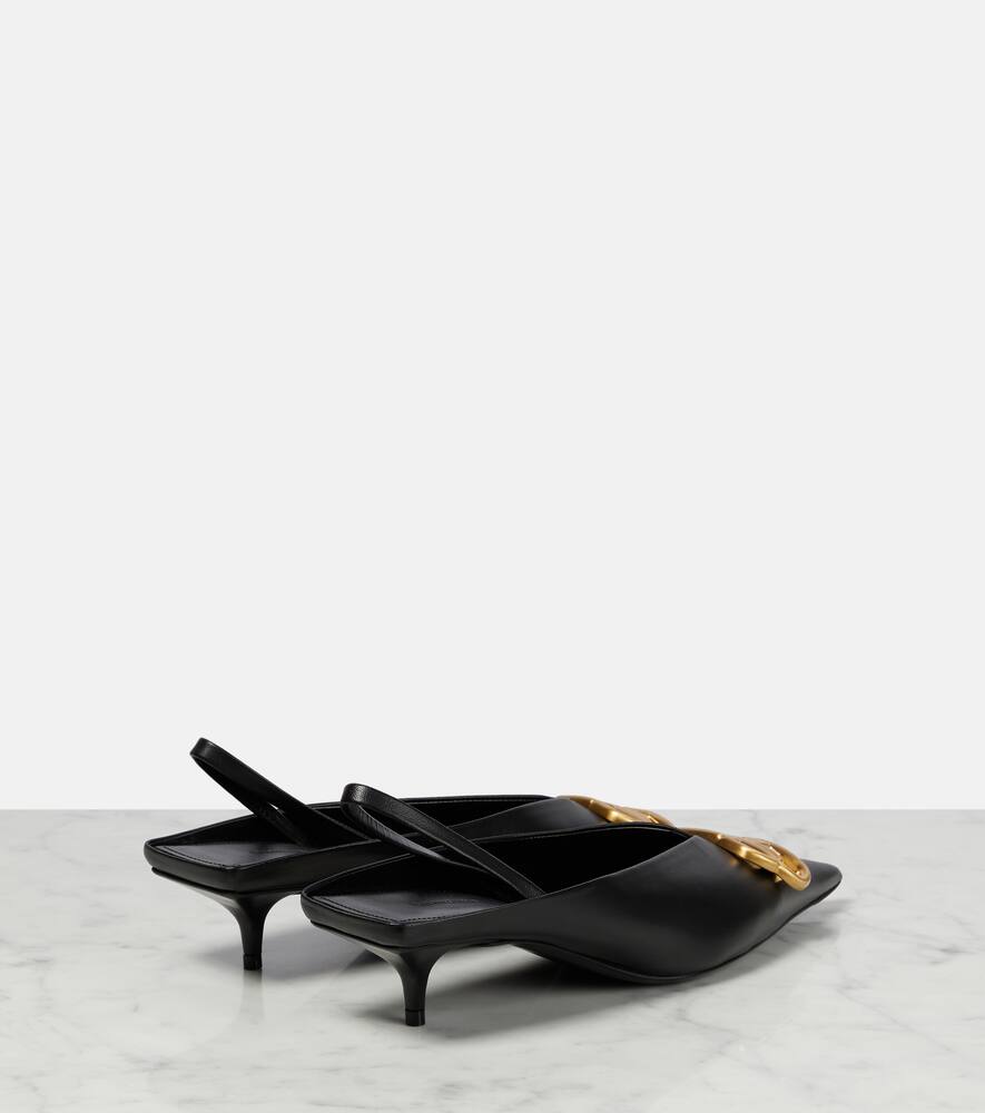 Balenciaga Square Knife BB slingback mules