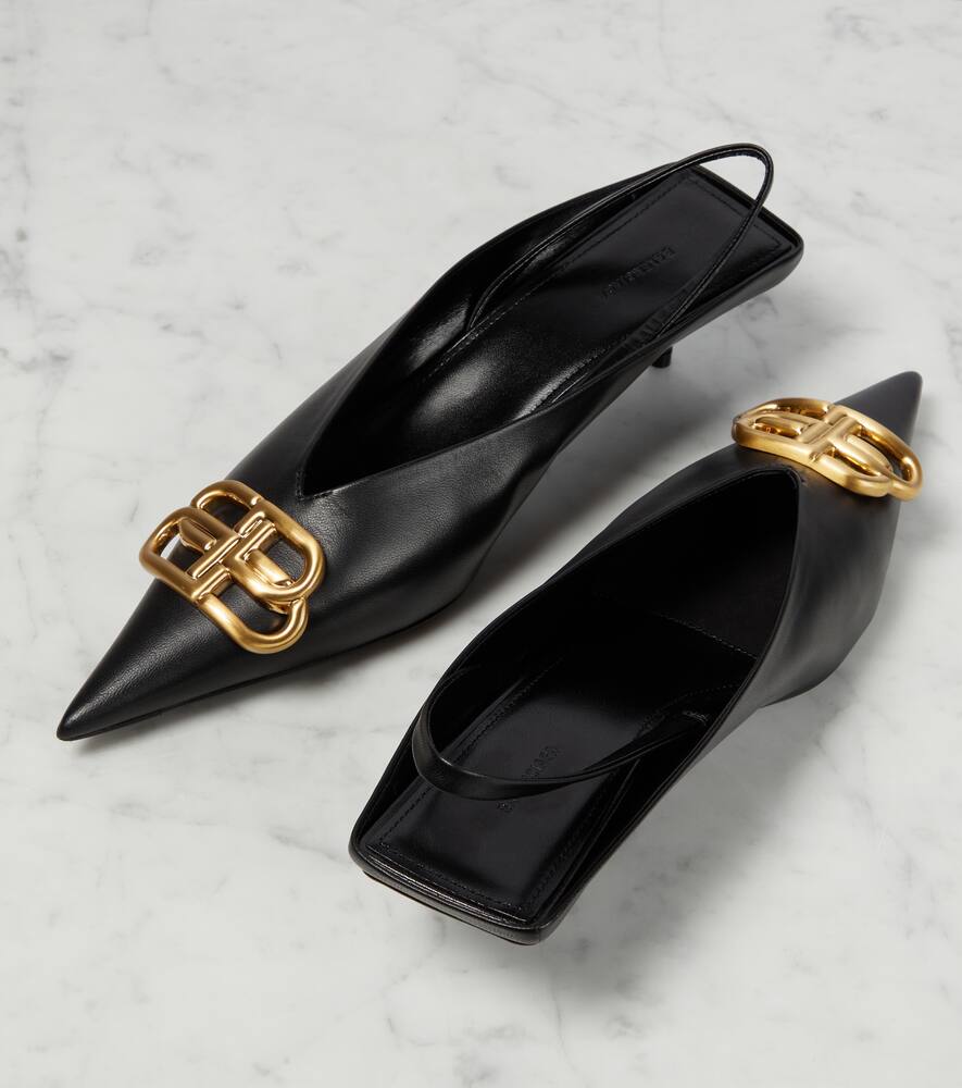 Balenciaga Square Knife BB slingback mules