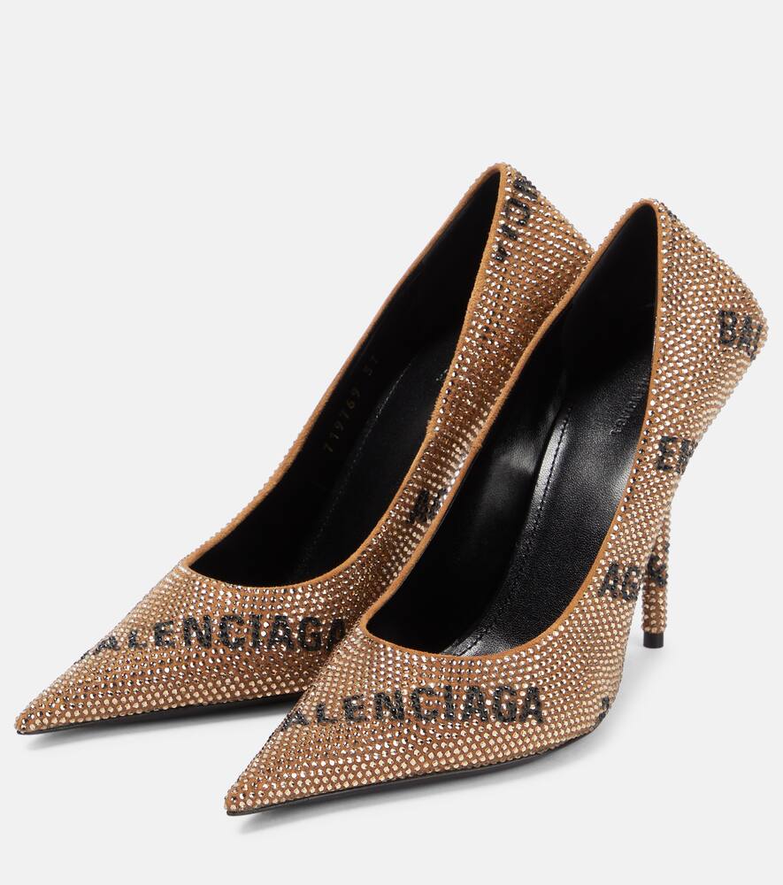 Balenciaga Square Knife embellished pumps