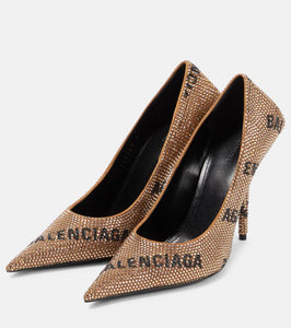 Balenciaga Square Knife embellished pumps