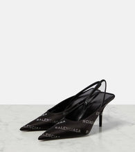 Balenciaga Square Knife slingback pumps