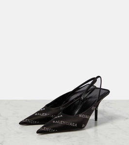 Balenciaga Square Knife slingback pumps