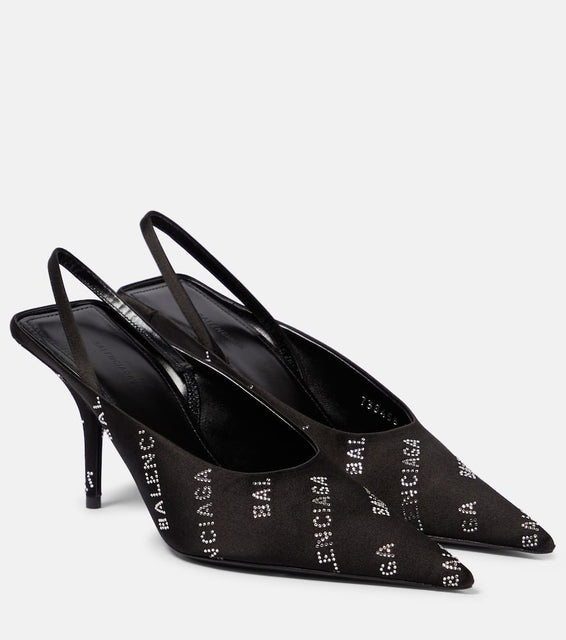Balenciaga Square Knife slingback pumps