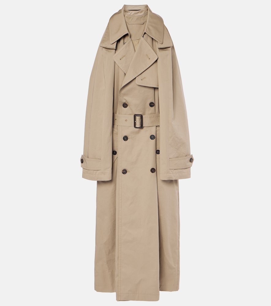 Balenciaga Suspended Trench cotton twill midi dress. Balenciaga Suspended Trench 棉质斜纹中长连衣裙