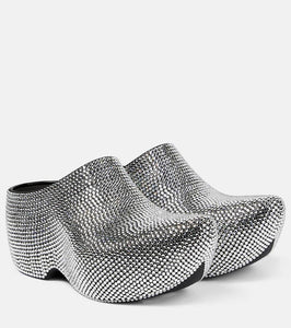 Balenciaga Technoclog embellished rubber clogs