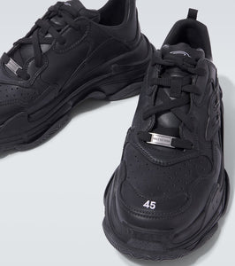 Balenciaga Triple S Sporty leather sneakers